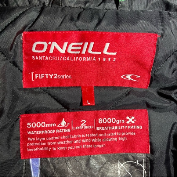 O'NEILL Fifty2 Series Insulated Ski / Snowboard Jacket Juniors Green Size Large - Picture 6 of 15